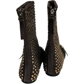 Resim TakıDolabı Zımba Detay Hakiki Deri Bot 