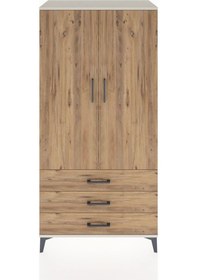 Resim Hyperion Dolap Tek Raflı 3 Çekmeceli Tek Askılı 88x44x182 Ayt... Aytaşı 