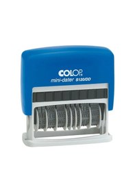 Resim Colop S120/dd Çift Tarih Kaşe Tr Mavi Kasa Mavi Keçe - 4 x 46 MM 