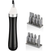 Resim Geekyou Pilli İle Çalışan 2 Hızlı Zımpara Makinesi - Değiştirilebilir Uçlar Ve Taşınabilir Tasarım 