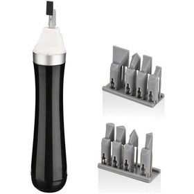 Resim Geekyou Pilli İle Çalışan 2 Hızlı Zımpara Makinesi - Değiştirilebilir Uçlar Ve Taşınabilir Tasarım 