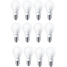 Resim Philips 8W 60W 6500K Beyaz Tasarruflu LED Ampul 