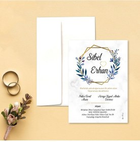 Resim Yarendavetiyeotuz9 100 Adet Beyaz Zarflı Davetiye (486091968)-Değer 1-Değer 2 