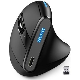 Resim Reedark F-36a 2.4g Kablosuz Şarjlı Blu-ray 6 Tuşlu Optik 3 Seviye DPI Siyah 