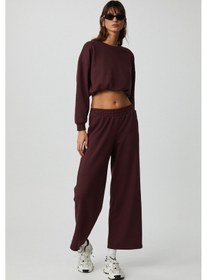 Resim Grimelange Dewanna Kadın Uzun Kollu Crop Bordo Eşofman Takımı 