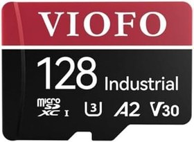 Resim Viofo High Endurance 128GB Class 10 A2 V30 100MB/s Okuma 80MB/s Yazma Micro SD Hafıza Kartı 