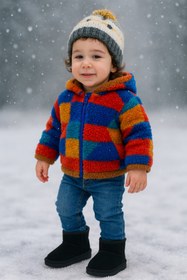 Resim desipark çocuk botu – kürklü – su geçirmez – kaymaz taban ug 