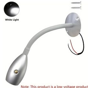 Resim Boatshop1 1 Adet Mryc Esnek Kaz Boyunlu Led Spot Işık 3w Beyaz Işık Dokunmatik Anahtarlı Kısılabilir Renk Sıcaklığı Rv Karavan Seyahat Römorku Tekne 