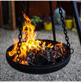 Resim Askılı Şömine 50 Cm Siyah 