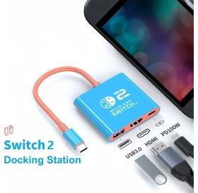 Resim Konsol İstasyonu Nintendo Switch 2 / OLED Uyumlu Tv Bağlama Aparatı 3 In 1 
