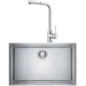 Resim Franke Maris Mrx 110-70 Tek Gözlü Eviye + Sirius Doccia Armatür Seti (Krom) 