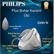 Resim Phılıps Son Derece Hafif ve Güçlü Expert Plus Buhar Kazanlı Ütü Beyaz/gri 