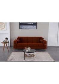 Resim Kilim Mobilya Vogel 3 Kişilik Yüksek Ayaklı Koltuk - Kanepe Turuncu 