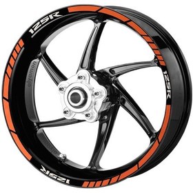 Resim Deeb Cbr 125 Jant Şeridi Turuncu Beyaz Model X N11.67563 