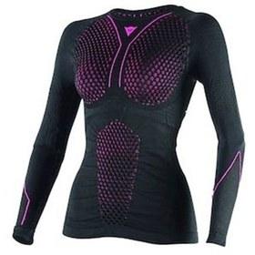 Resim Dainese D-Core Thermo Tee Üst Ls Lady Blk Fuchsia 