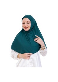 Resim Modish Group Hazır Türban & Başörtü Viskon Bone Setli Rahat Tesettür Şal İslami Giyim - Krem Zümrüt 