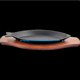 Resim Döküm Demir Balık Tava - Mdf 