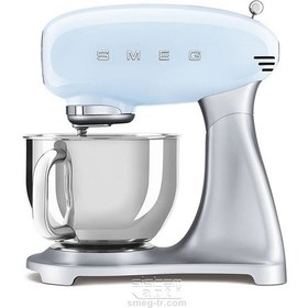 Resim Smeg SMF02PBEU Hamur Karıştırma Pastel Mavi Stand Mikser Smeg