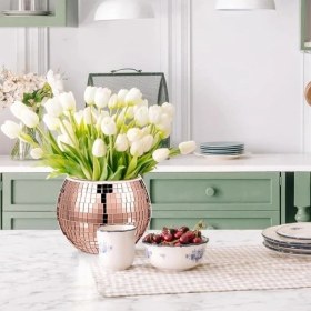 Resim Aesco Kendinden Yapışkanlı Aynalı Kare Bronz Sticker 30X30 cm 