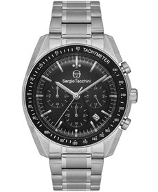 Resim Sergio Tacchini St.1.10386.1 Çelik Kordon Fonksiyonlar Aktif Metalik Erkek Kol Saati 