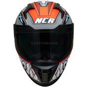 Resim Ncr Stream Turuncu Siyah Vizörlü Kapalı Kask Ece-06 Turuncu Turuncu 