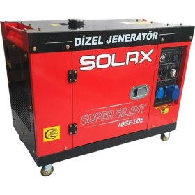Resim Solax 10GF-LDE 8,75 Kva Marşlı Kabinli Monofaze Dizel Jeneratör 