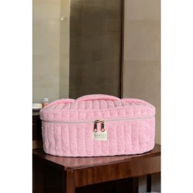 Resim Pembe Airstrait Uyumlu Batarya Bölmeli Tüm Saç Şekillendirici Için Xl Boy Çanta Seyahat Çantası 