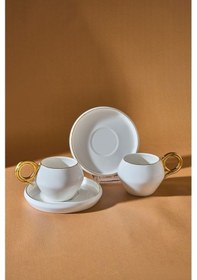 Resim Karaca Venüs Gold 2 Kişilik Kahve Fincan Takımı 135 ml 