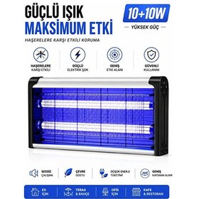 Resim 20w Elektrikli Uv Sinek Kovucu Sinek Öldürücü Ve Kovucu Uv Mor Işık 110v-240v Yüksek Etkili Iz 