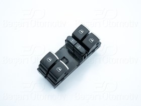 Resim Volkswagen Touareg Touran Sharan Seat Alhambra Cam Açma Anahtar Grubu 10 Pin Sol Ön Krom 