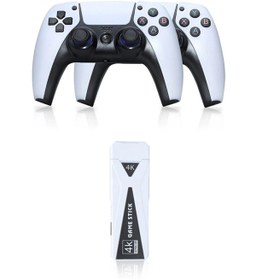 Resim Toptan Bulurum Y5 64GB Android Dual Pad 4K Game Stick - Beyaz 