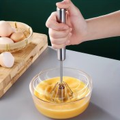 Resim 1 adet, Yarı Otomatik Yumurta Çırpıcısı, Paslanmaz Çelik El İtme Çırpıcı, Yumurta Çırpıcısı, Yumurta Karıştırıcı, Karıştırma için Paslanmaz Çelik Yumurta Çırpıcısı, Çırpma, Çırpma, Karıştırma için, Mutfak Aletleri, Mutfak Aksesuarları, Ev Mutfak Ürünleri 