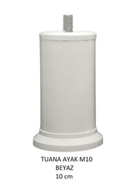 Resim Tuana Ayak 10 cm M10 Cıvatalı Beyaz 