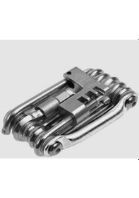 Resim Xbyc 9617 11 Fonksiyonlu Katlanır Pratik Çakı Alyan Bisiklet Tamir Sökme Seti Gümüş 