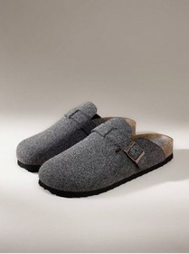 Resim B&B'shop Kadın Antrasit Konforlu Antrasit Ev Terliği – Kışlık, Rahat ve Şık Tasarım 