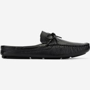 Resim Valmenti Anjelika Erkek Siyah Floter Hakiki Deri Düz Terlik 355 14360-val Erk Trlk Y24 Siyah Deri Siyah 