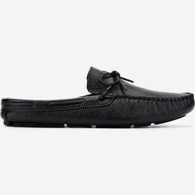 Resim Valmenti Anjelika Erkek Siyah Floter Hakiki Deri Düz Terlik 355 14360-val Erk Trlk Y24 Siyah Deri Siyah 