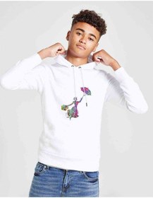 Resim Silhouette Mary Poppins Photographic Baskılı Unisex Çocuk Sweat 