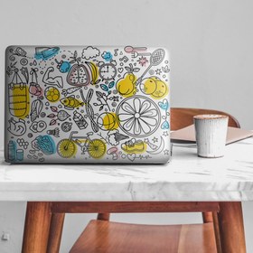 Resim Sportif Doodle Notebook Sticker, Laptop sticker,, Hp Sticker, Asus Sticker, 15.6 inç Sticker 