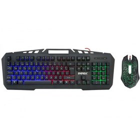 Resim Everest KMX-99 Rainbow Işıklı Türkçe Q USB Kablolu Gaming Klavye Mouse Set 