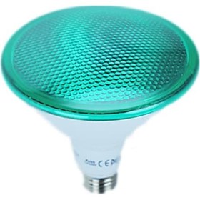 Resim Ecolite 8W 220-240V E27 Par38 Yeşil Cam Led Ampul 