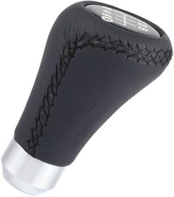 Resim Jiawu Araba Vites Topuzu, Kırmızı, Siyah(İsteğe Bağlı) Araç Vites Topuzu, Araba Yedek Parçaları Için Güvenilir (BLACK) 