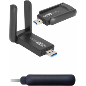 Resim MiraLive Wifi Alıcı Dual Band USB 3.0 Adaptör Kablosuz Windows 7/8/10/11 