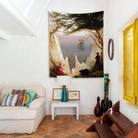 Resim Chalk Cliffs on Rügen Duvar Örtüsü - 100 cm x 135 cm 