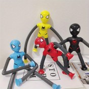 Resim Marvel Örümcek Adam Esnek Tüp Süsü, Örümcek Adam Teleskopik Boru, Geri Çekmeli Heykelcik - Tatiller ve Doğum Günü Hediyeleri İçin Mükemmel 