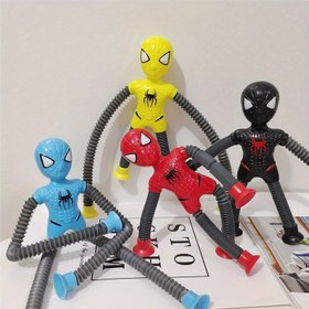 Resim Marvel Örümcek Adam Esnek Tüp Süsü, Örümcek Adam Teleskopik Boru, Geri Çekmeli Heykelcik - Tatiller ve Doğum Günü Hediyeleri İçin Mükemmel 