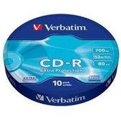 Resim 43725 - Verbatim 43725 Cd-R 10 Wrap Extra Protection 52X 700Mb 