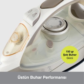 Resim Fakir Glimmer Buharlı Ütü - Beyaz 