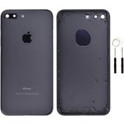 Resim İphone 7 Plus Boş Kasa Mat Siyah (Tamir Seti Hediyeli) 