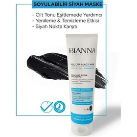 Resim Bianna Acne Akne Karşıtı Soyulabilir Siyah Yüz Maskesi 100 ML 